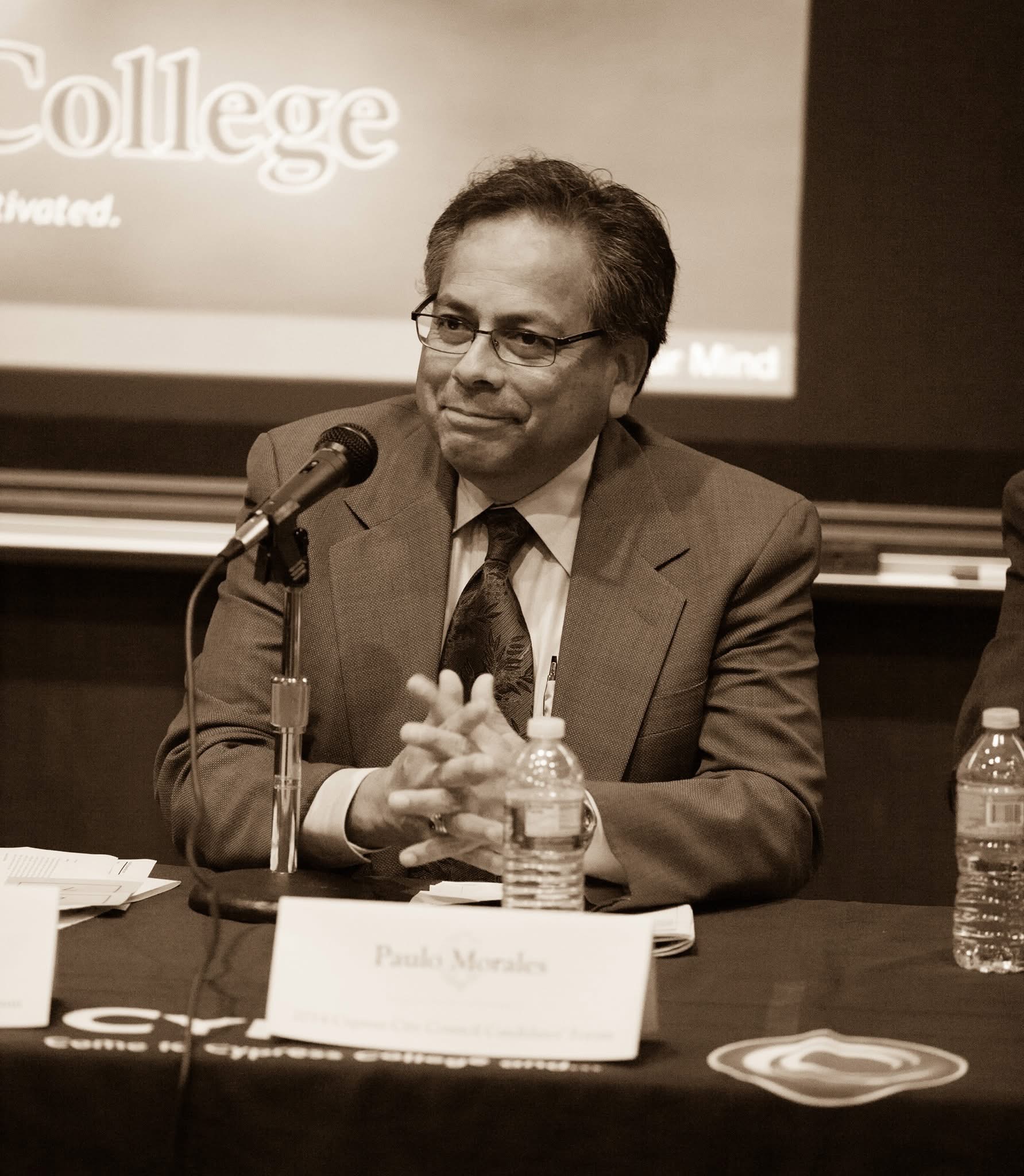 Paulo Morales at Cypress College panel